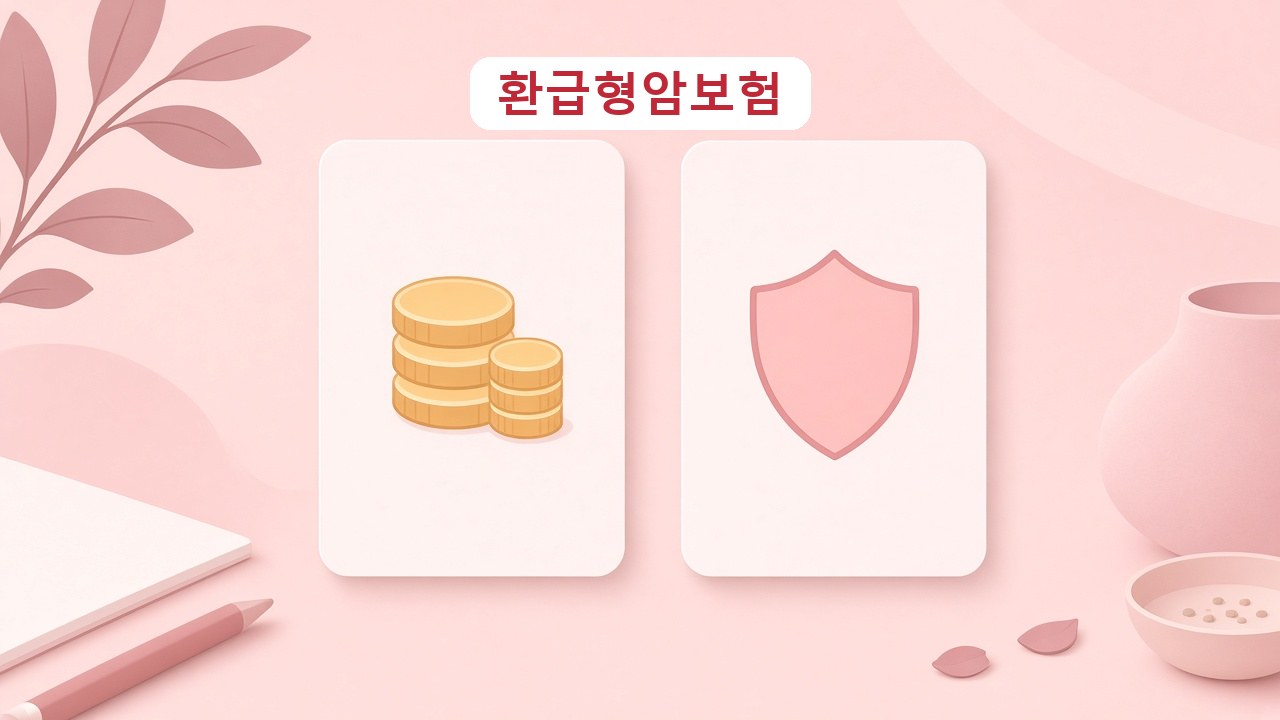 환급형암보험, 만기 환급과 암보험금을 같이 보기
