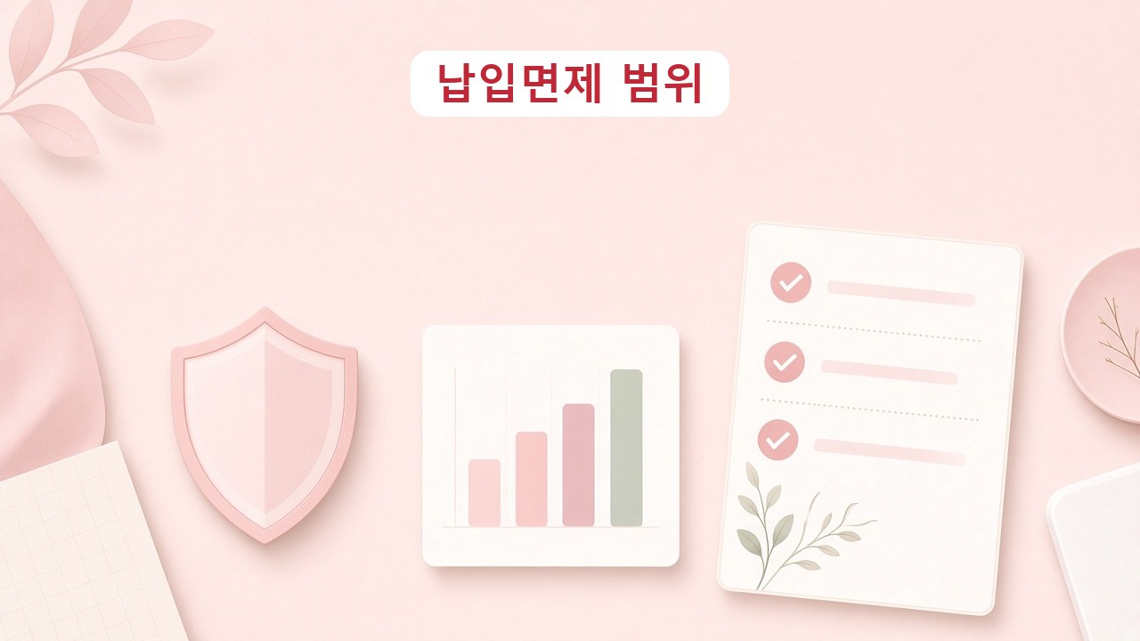 납입면제, 일반암과 유사암에서 범위가 갈립니다