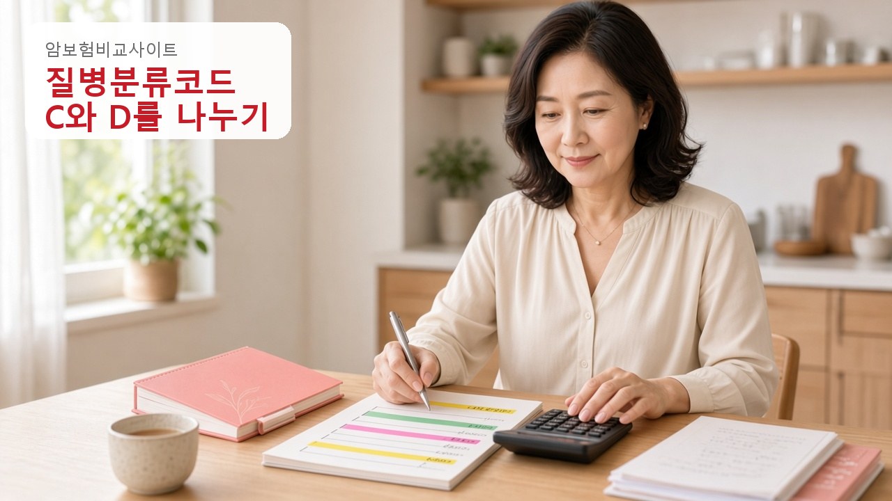 질병분류코드, C코드와 D코드를 나누기